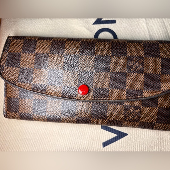 Louis Vuitton — Damier Ebene Emilie Wallet ❣️ AUTHENTIC/EUC✨ - Picture 3 of 16